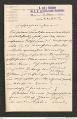 k.k. naturhistorisches Hofmuseum, Intendanzakten 1885-1896 (Hauer), Aktenzahl Z.44/1890, Seite 1